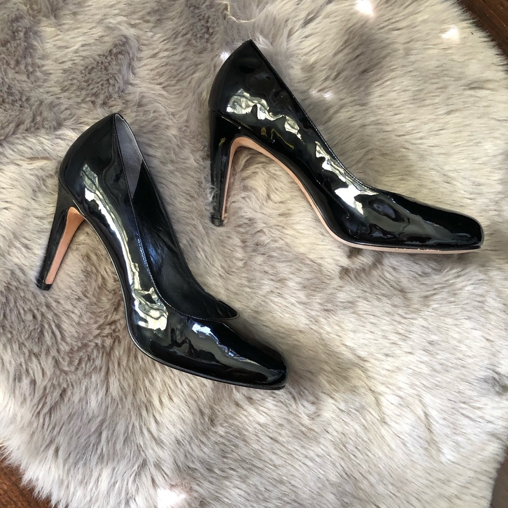 Cole Haan Round Toe Patent Leather Pumps